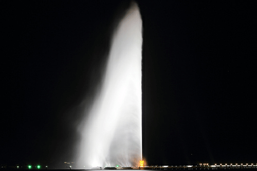 jeddah fountain picture night view