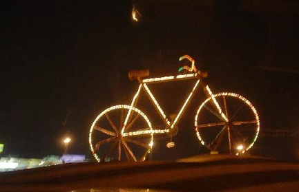 Bicycle Squre in Jeddah Night View