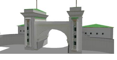 Khuzam Palace Gate Jeddah 3D