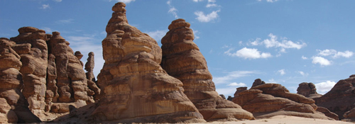 Sand Rocks A Shape Formed by Corroded Sandstone Rocks in K.S.A.