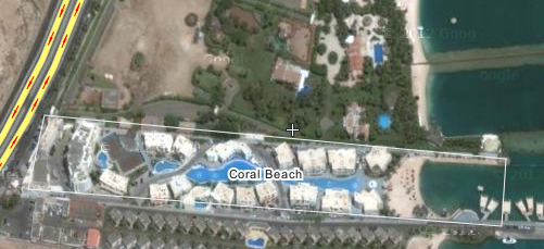 coral beach jeddah google map view