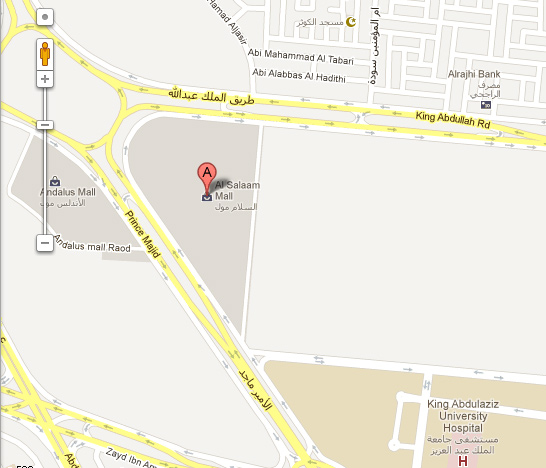 Al Salaam Mall Jeddah Location / Map