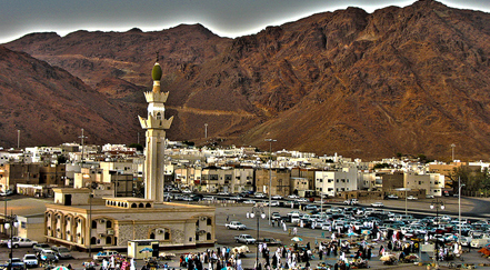 Mount Uhud in saudi arabia