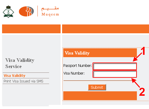 Muqeem.sa visa validity check