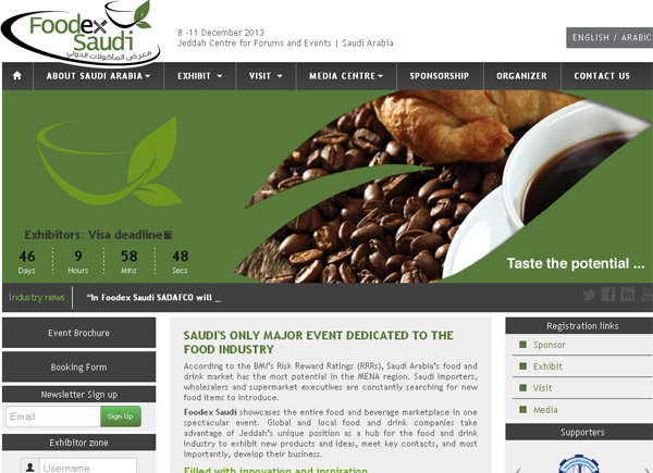 Foodex Saudi Website