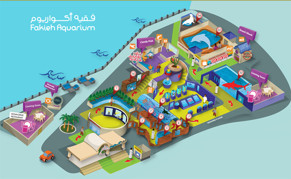 fakieh aquarium map