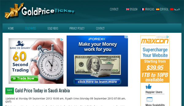 gold price ticker - Current Gold Price in Saudi Arabia