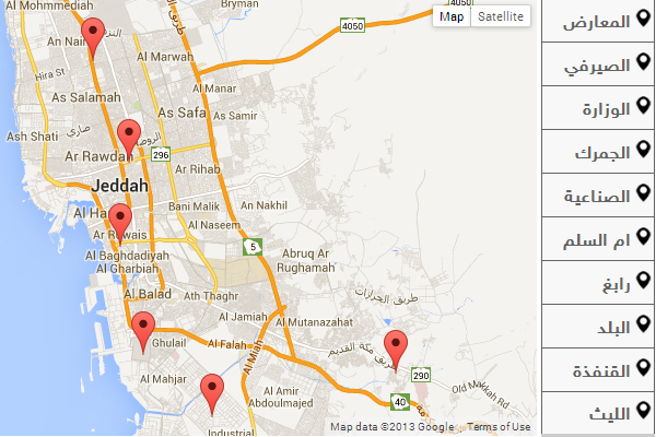 jcci map saudi arabia