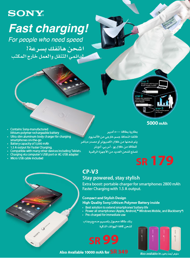 Sony Xperia fast Charger Price